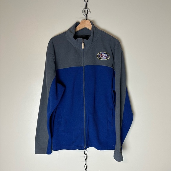 Vintage NASCAR Busch Series Zip-up Fleece Size XL - Picture 1 of 4